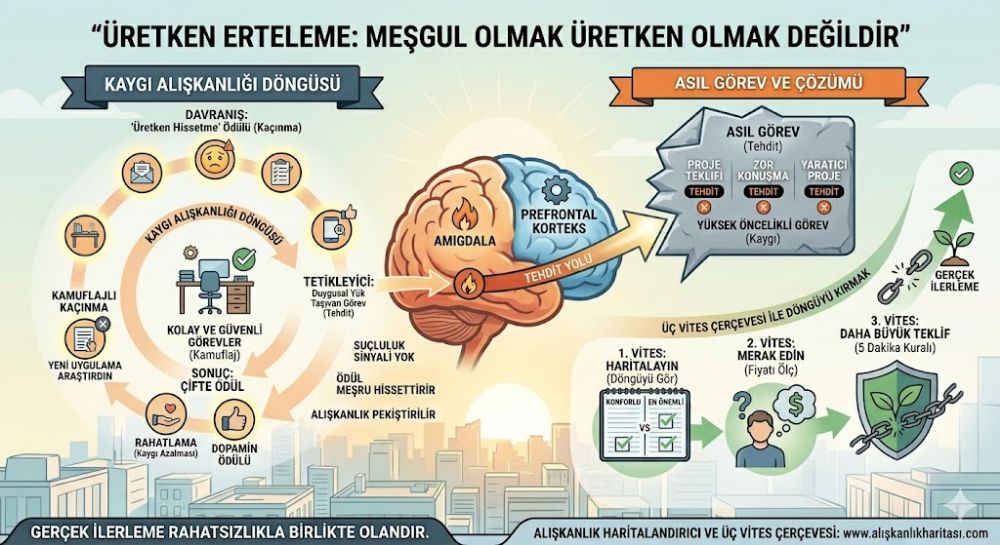 Üretken Erteleme: Meşgul Olmak Neden Üretken Olmak Değildir (Ve Beyniniz Gerçekte Ne Yapıyor?)