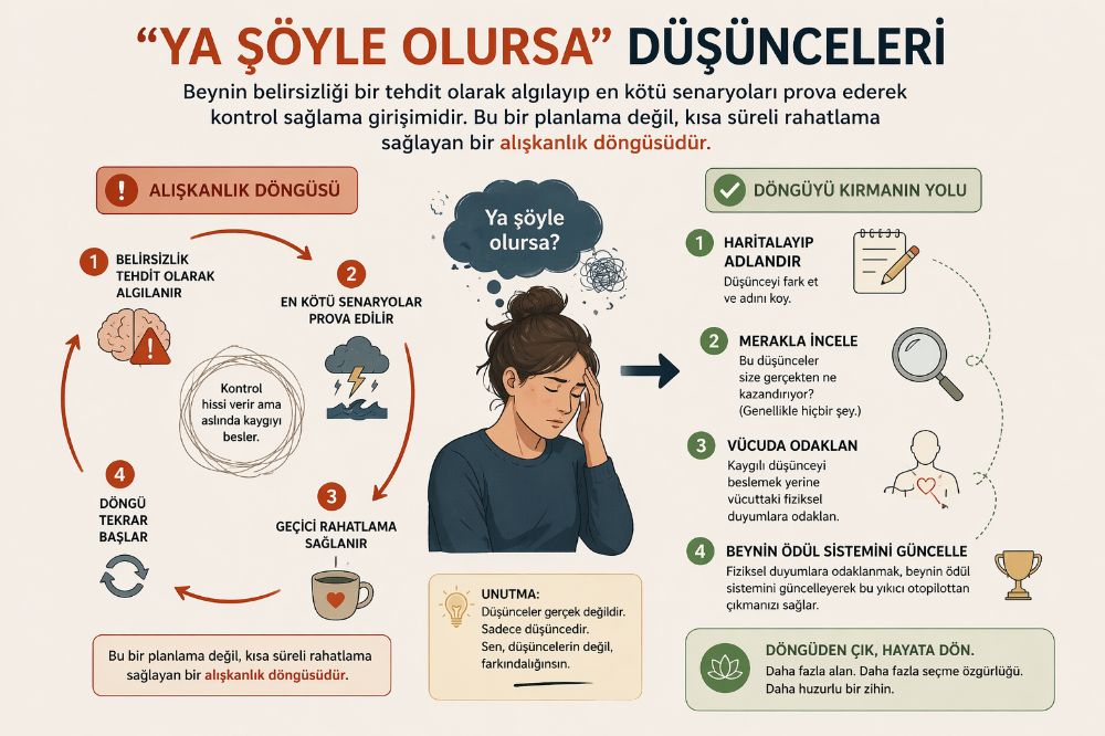 "Ya Şöyle Olursa" Düşünceleri: Beyniniz Neden En Kötü Senaryolara Takılıp Kalır?