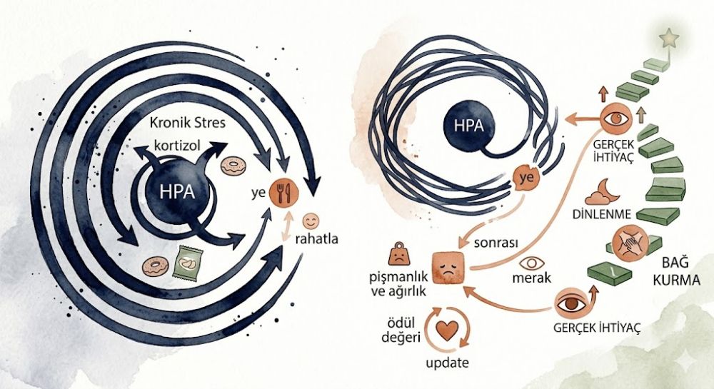 Kortizol, Aşerme ve HPA Ekseni: Stres Kaynaklı Yemenin Nörobilimi (Ve Gerçekte Ne İşe Yarar)