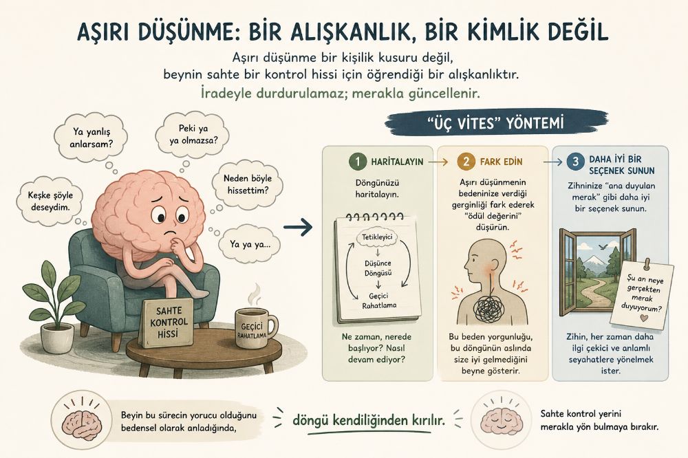 Aşırı Düşünme Nasıl Durdurulur: Bir Sinirbilimci Beyninizin Neden Vazgeçmediğini Açıklıyor