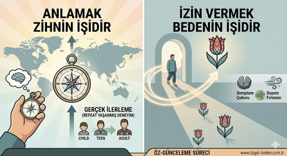 Semptomlarınızı anlamak bilişseldir. İzin vermek ise somatiktir.