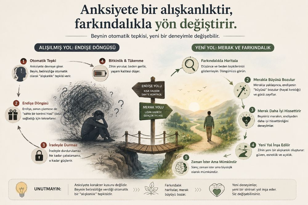 Anksiyete Alışkanlık Döngüsü: Endişe Nasıl Otomatik Hale Gelir?