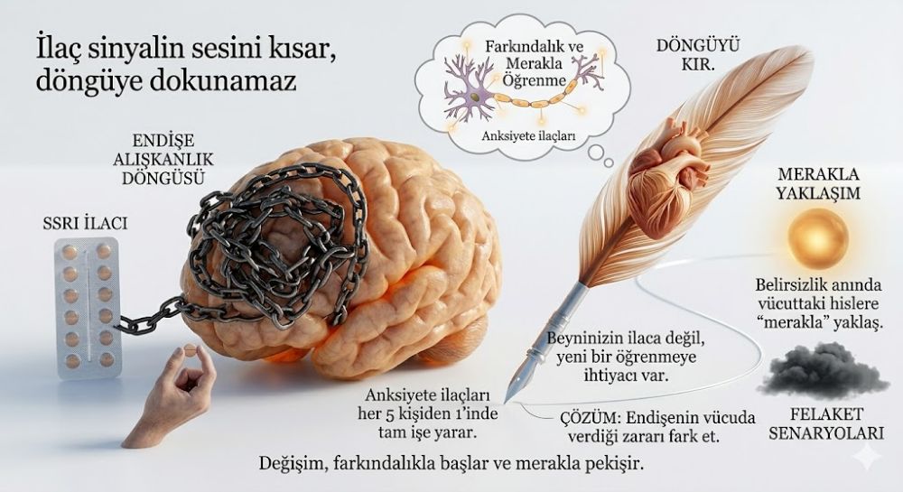 Anksiyete İlaçları Neden Herkeste İşe Yaramaz (Ve Beyninizin Bunun Yerine Neye İhtiyacı Var?)