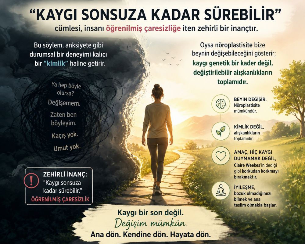 “Kaygı duyman sonsuza kadar sürebilir.”