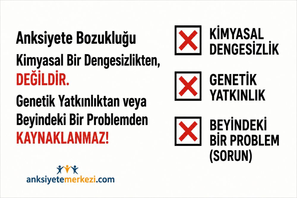 Anksiyete Bozukluğunun Nedeni Neden Kimyasal Dengesizlik, Genetik Yatkınlık veya Bir Beyin Sorunu DEĞİLDİR?