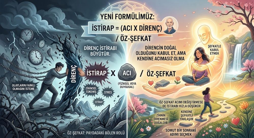 Yeni Matematik: Istırap = (Acı x Direnç) / Öz-Şefkat