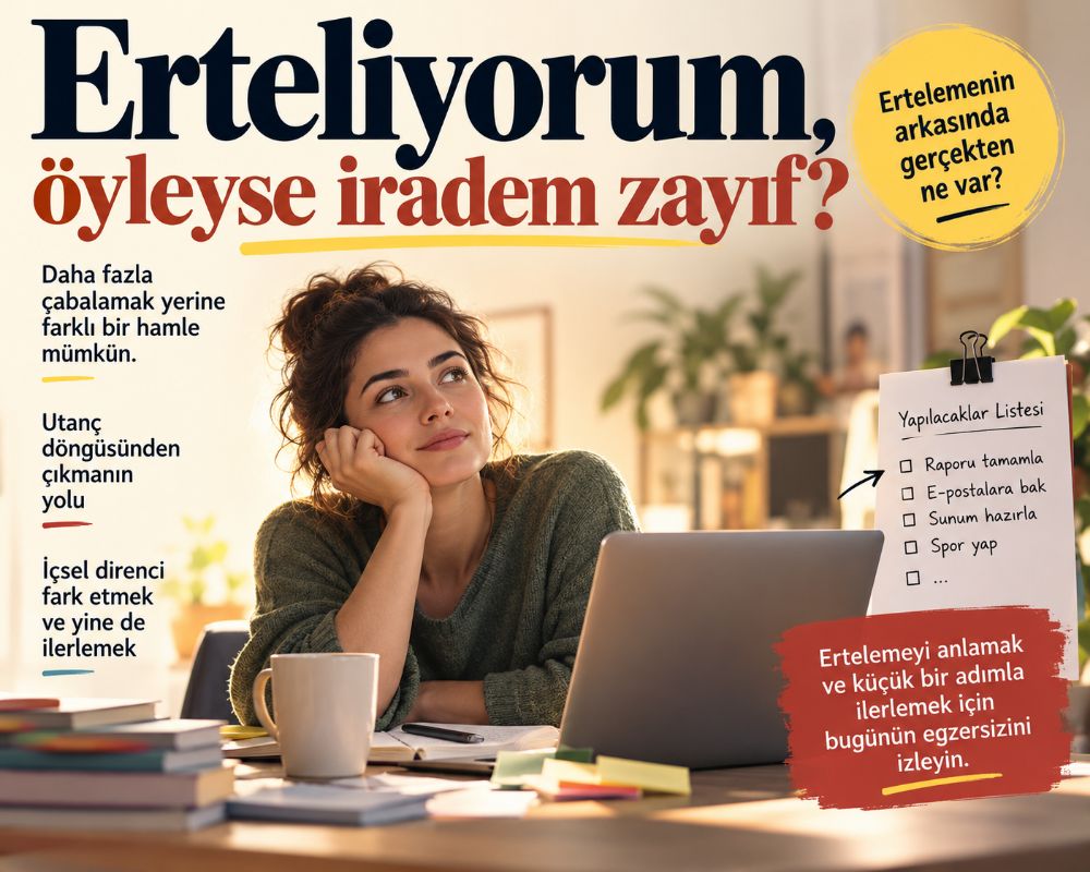 Erteliyorum, öyleyse iradem zayıf?